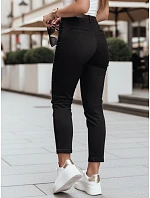 Dámské kalhoty slim fit s opaskem TAIRONIK, černé, FashionStreet UY2721 Dámské kalhoty slim fit s opaskem TAIRONIK, černé, FashionStreet UY2721