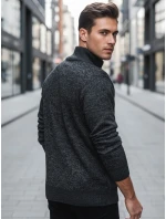 Pánský rozepínací svetr tmavě šedý FashionStreet WX2252z