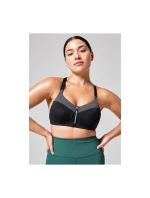 CASALL Sportovní podprsenka se zipem vpředu šedá