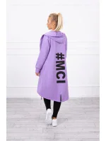 Fialová bunda s potiskem