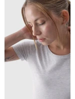 Dámské Hladké Tričko S Logem Šedé 4F