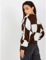Jumper EM SW 1034 01.91 bílo-hnědý Jumper EM SW 1034 01.91 bílo-hnědý