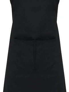 Premier PR 123 Zástěra s laclem "Espresso" 39.0123 black/black