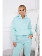 Hřejivá souprava s mikinou vázanou na spodní straně mincovníku