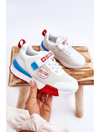 Nízká dětská sportovní obuv Memory Foam System Big Star LL374213 Bíle Nízká dětská sportovní obuv Memory Foam System Big Star LL374213 Bíle