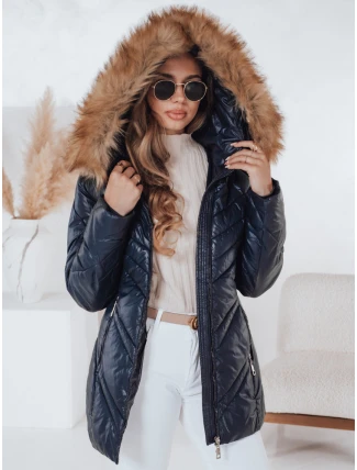Dámská prošívaná zimní bunda SOLARIS navy blue FashionStreet TY4009