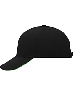 Daiber MB 24 6 panelová sandwich kšiltovka 03.0024 black/lime green Daiber MB 24 6 panelová sandwich kšiltovka 03.0024 black/lime green