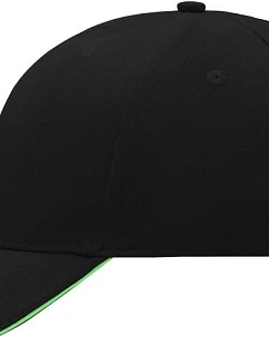 Daiber MB 24 6 panelová sandwich kšiltovka 03.0024 black/lime green