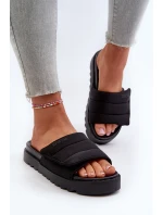 Dámské Žabky Na Platformě Big Star NN274772 Černé