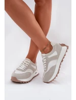 Semišové tenisky na platformě dámské Big Star RR274896 HI-POLY SYSTEM bílo-šedé Semišové tenisky na platformě dámské Big Star RR274896 HI-POLY SYSTEM bílo-šedé