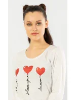 Dámské pyžamo dlouhé I love you