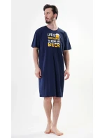 Pánská noční košile s krátkým rukávem Life is beer