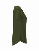Neutral O 80012 Dámské bio tričko s ohrnutými rukávy 77.8012 military Neutral O 80012 Dámské bio tričko s ohrnutými rukávy 77.8012 military
