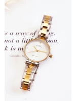 Dámské voděodolné ocelové hodinky Giorgio & Dario Zlato-stříbror