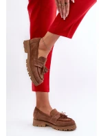 Zazoo 3469 Semišové Dámské Mokasíny S Živůtky Hnědé