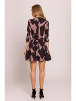 M849 Přiléhavé mini šaty s potiskem - model 2 M849 Přiléhavé mini šaty s potiskem - model 2