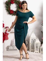 Dámské šaty Delicja SA718 zelené - Karko Dámské šaty Delicja SA718 zelené - Karko