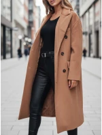 Dámský zimní kabát dlouhý oversize camel FashionStreet NY0766z