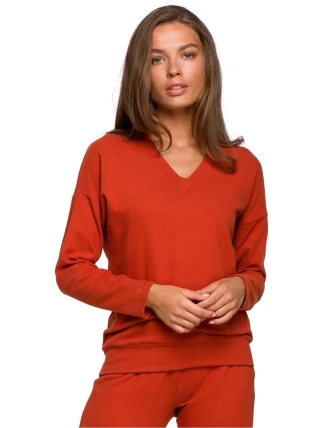 Dámský svetr S246 terakota - Stylove