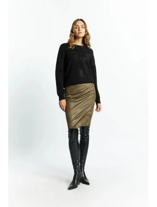 Dámská sukně Wild 1150-009 láhvově zelená - Monnari