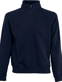 Fruit of the Loom Premium Zip Neck Sweat Mikina s 1/4 zipem 16.2032 deep navy