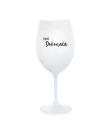 PANÍ DOKONALÁ - bílá sklenice na víno 350 ml PANÍ DOKONALÁ - bílá sklenice na víno 350 ml