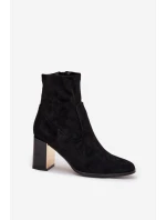 Boty na podpatku model 218723 Step in style Boty na podpatku model 218723 Step in style