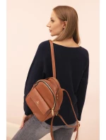 Dámský svetr s viskózou a véčkovým výstřihem granátový