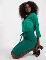 Sukně LK SD 506632.32P tmavě zelená