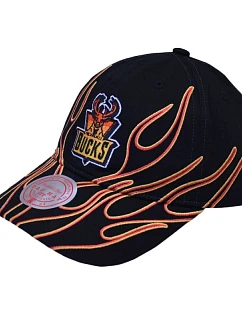 Kšiltovka Mitchell & Ness NBA Milwaukee Bucks Flamez Strapback - 6LUXMM20018 CBUBLCK