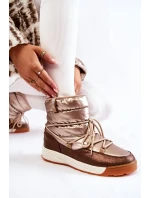 Dámské sněhule Memory Foam Big Star KK274276 Zlato-hnědá Dámské sněhule Memory Foam Big Star KK274276 Zlato-hnědá