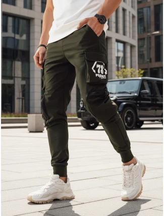 Pánské bojové kalhoty zelené FashionStreet UX4165