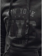 Pánská zateplená mikina s kapucí černá FashionStreet BX5934