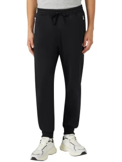 Champion Pánské kalhoty s žebrovanými manžetami černé 220300 KK001