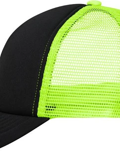 Daiber MB 70 5 panelová polyesterová síťovaná kšiltovka 03.0070 black/neon yellow