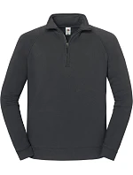 Fruit of the Loom Iconic Premium Zip Neck Sweat Těžká mikina s 1/4 zipem 16.2288 light graphite Fruit of the Loom Iconic Premium Zip Neck Sweat Těžká mikina s 1/4 zipem 16.2288 light graphite