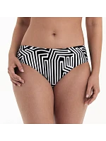 Plavkové kalhotky Bruna 8824-0 černo-bílé - Anita