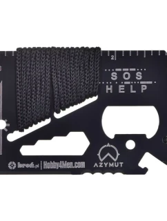 Multifunkční karta AZYMUT TOOL CARD - 13 nástrojů + pouzdro, 85/53 mm (H-O200930TC)