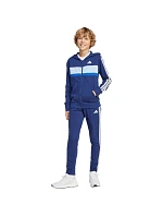 Dětské tepláky adidas Seasonal Essentials Tiberio 3-Stripes French Terry námořnická modrá JI6035