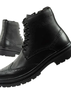 Lee Cooper pánské boty sable boty boty smart kožené černé