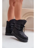 Sněhule na platformě se zipem Big Star OO274884 Černé