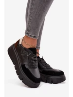 Dámské sportovní tenisky na platformě Vinceza – černé