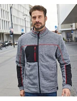 Daiber JN 1818 Pánská pletená fleecová bunda 02.1818 navy melange/navy/royal Daiber JN 1818 Pánská pletená fleecová bunda 02.1818 navy melange/navy/royal