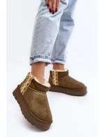 Kožené Semišové Sněhule Dámské Zelené Vebissat