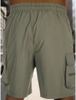Pánské látkové bojové šortky zelené FashionStreet SX2504