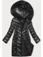 Černá dámská prošívaná zimní bunda J Style (16M9100-392)