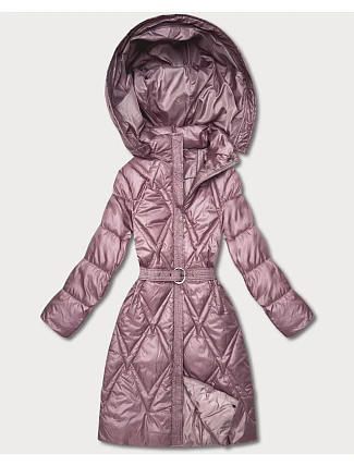 Prošívaný přechodný kabát s kapucí Goodlookin pink (Y3-9215-52)