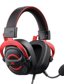 Herní sluchátka Havit H2002E Pro (černá/červená)