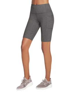 Skechers Go Walk Cyklistické kraťasy s vysokým pasem W3SH53-GYS Grey M
