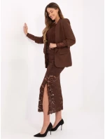 Sukně MI SD G9137.16P hnědá